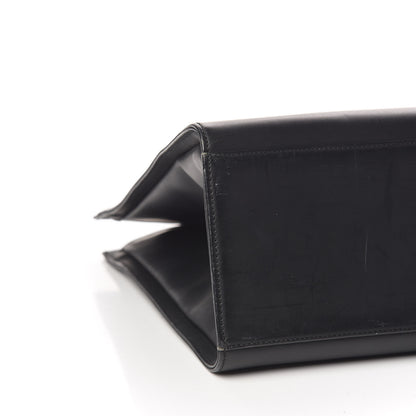 Gucci Calfskin Monogram Bamboo Handle Bag Black 8 of 11