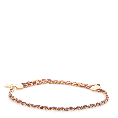 Chanel Lambskin Triple Chain Link CC Belt Gold Red 3 of 5