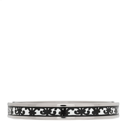Hermes Enamel Printed Narrow Balcons Du Guadalquivir Bracelet 65 Black 3 of 5