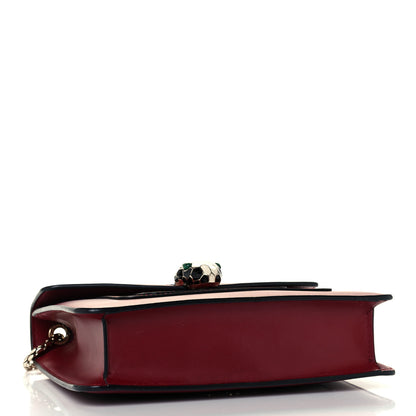 Bulgari Calfskin Serpenti Forever Crossbody Bag Dark Red 3 of 10