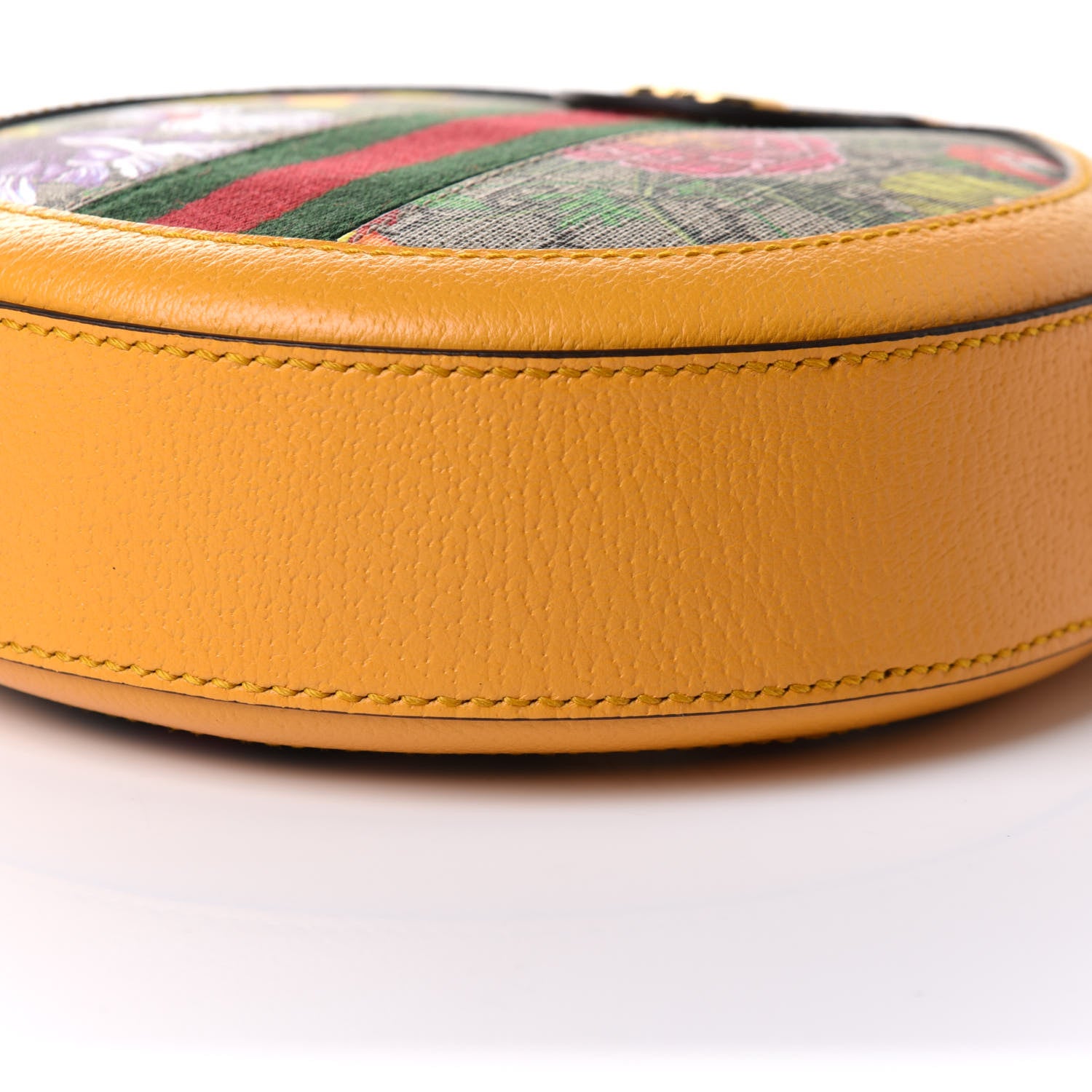 Gucci GG Supreme Monogram Flora Web Mini Ophidia Round Shoulder Bag Beige Multicolor Crop 11 of 11