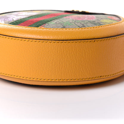 Gucci GG Supreme Monogram Flora Web Mini Ophidia Round Shoulder Bag Beige Multicolor Crop 11 of 11
