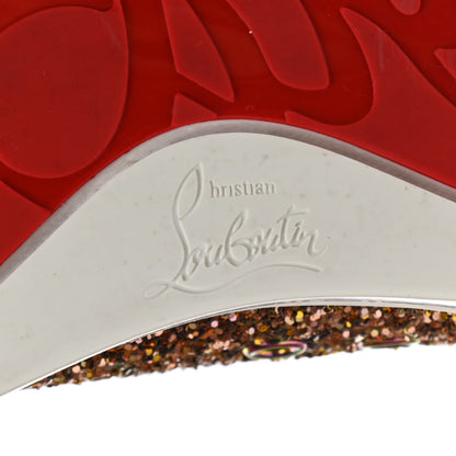 Christian Louboutin Bip Bip Glitter Womens Orlato Flat Sneakers 38 Multicolor 6 of 11
