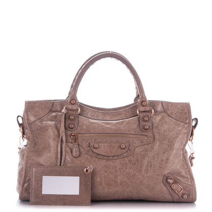 Balenciaga Agneau Giant 12 Rose Gold Hardware City Gris Poivre 1 of 8