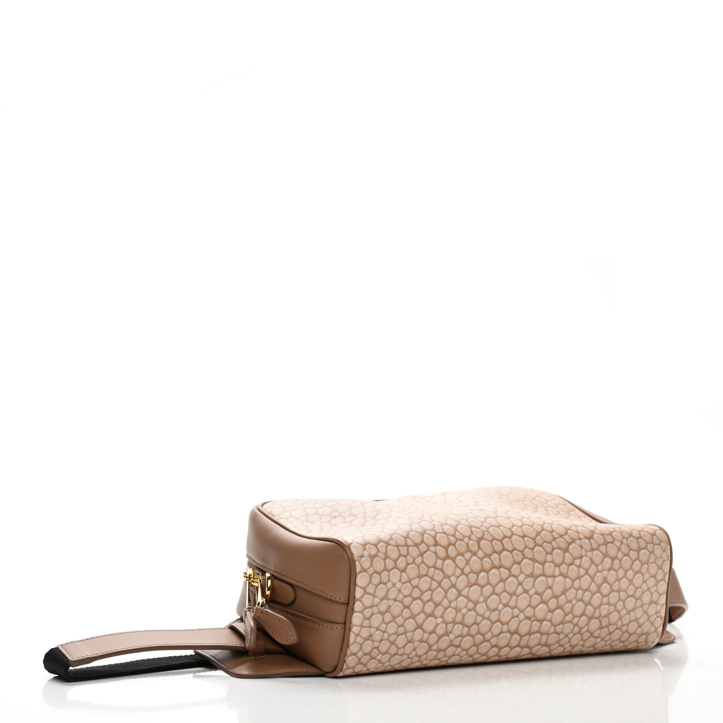 Calfskin Stingray Print Cube Bumbag Light Sand