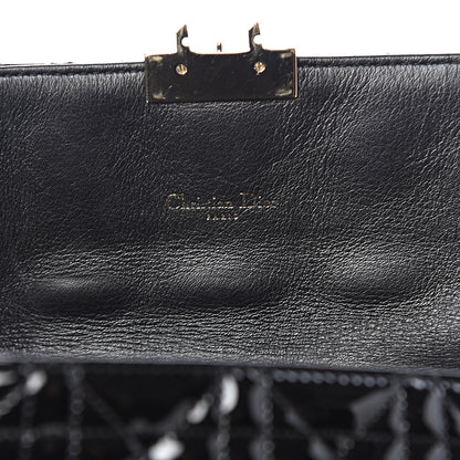 Christian Dior Patent Cannage Miss Dior Promenade Pouch Black 8 of 13