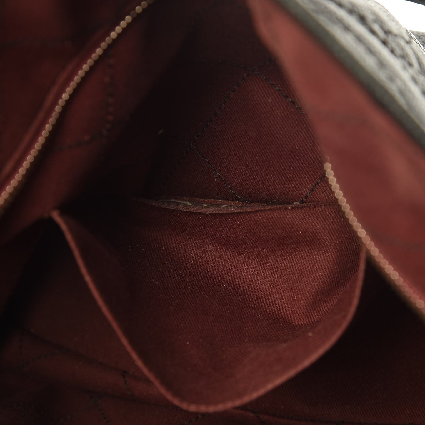 Grained Calfskin Quilted Small Daily Shopping Tote Black
