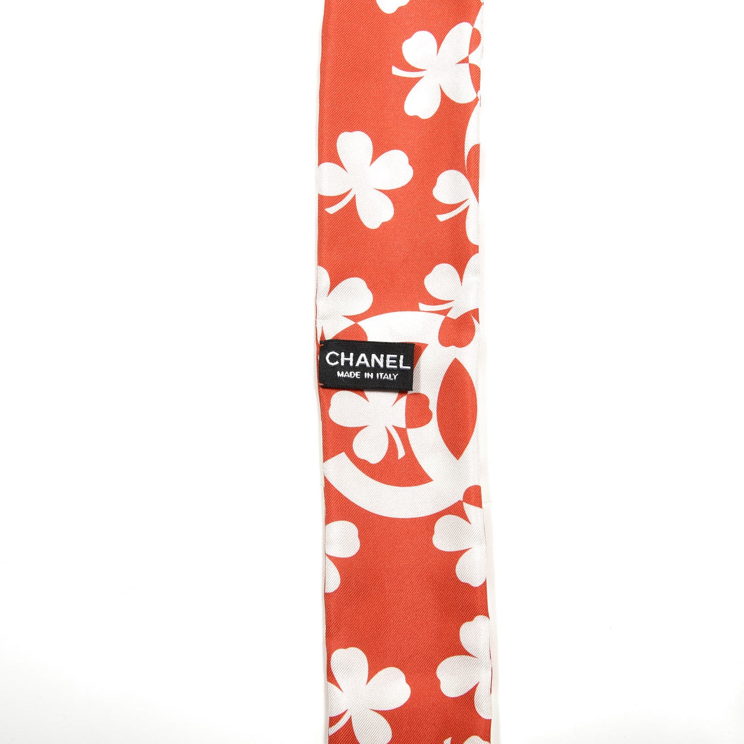 Silk Clover CC Slim Bandeau Scarf Red