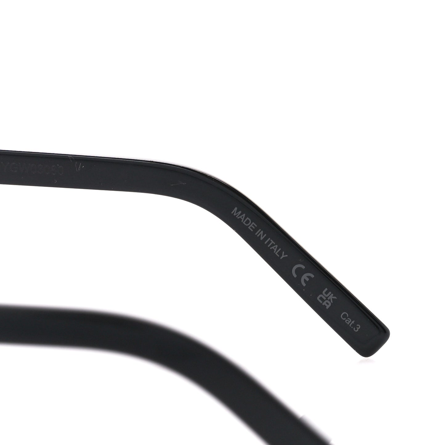 Acetate SL 550 Slim Cat Eye Sunglasses Black