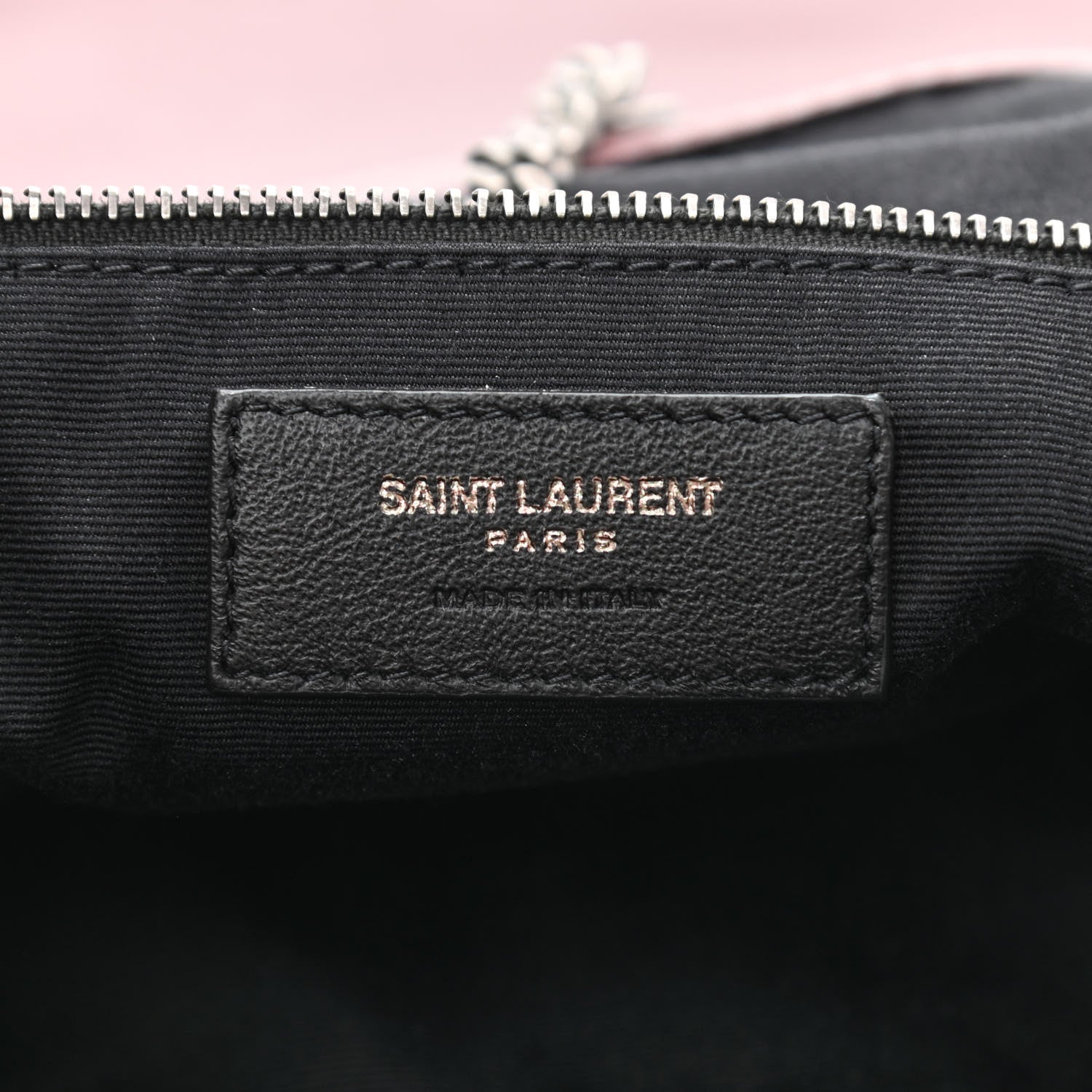 Saint Laurent Vintage Lambskin Chevron Monogram Medium Nolita Amaranto 6 of 10