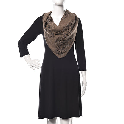 Louis Vuitton Knit Cashmere Silk Circle Rope Bandana Brown 2 of 6