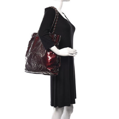 Chanel Patent Bonbons Shopper Tote Bordeaux 2 of 13