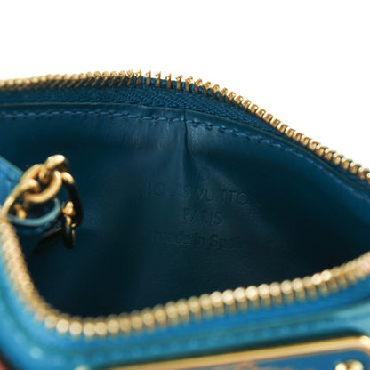 Louis Vuitton Vernis Key Pouch Blue Galactic 6 of 7