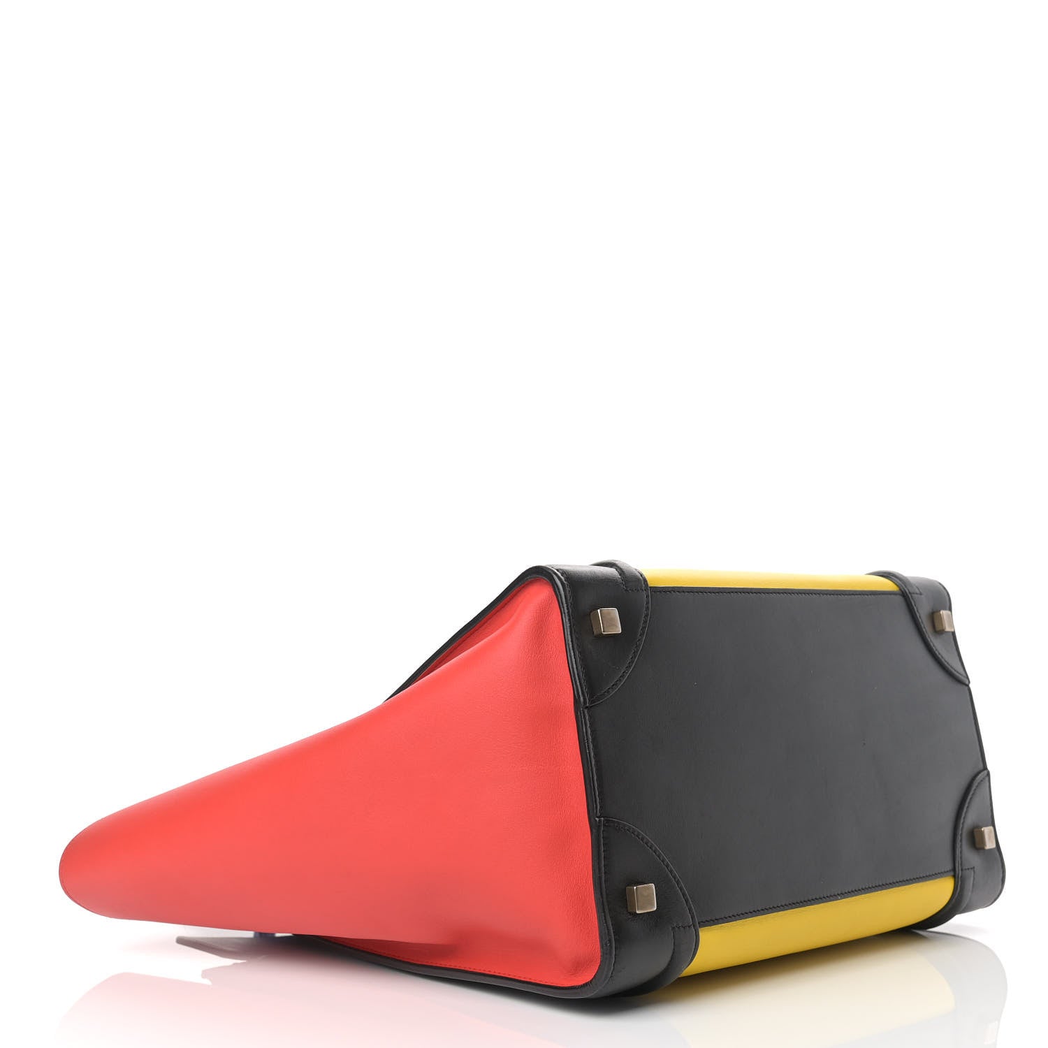 Celine Smooth Calfskin Mini Tri-Color Luggage Sunflower 4 of 21