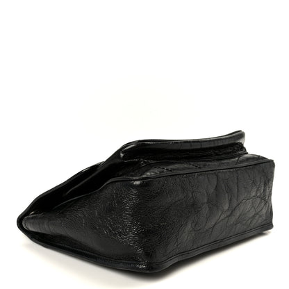 Saint Laurent Crinkled Calfskin Matelasse Monogram Medium Niki Chain Satchel Black 4 of 10