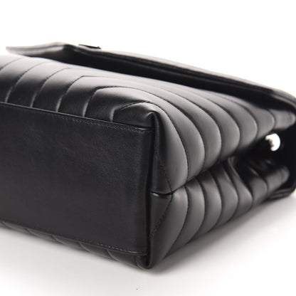 Saint Laurent Calfskin Y Quilted Monogram Medium Loulou Chain Satchel Black 7 of 11