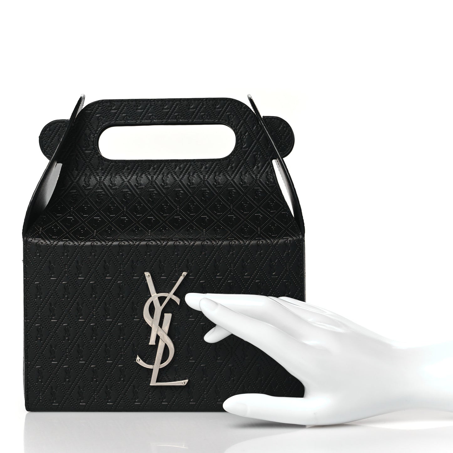 Calfskin Monogram Take Away Box Black