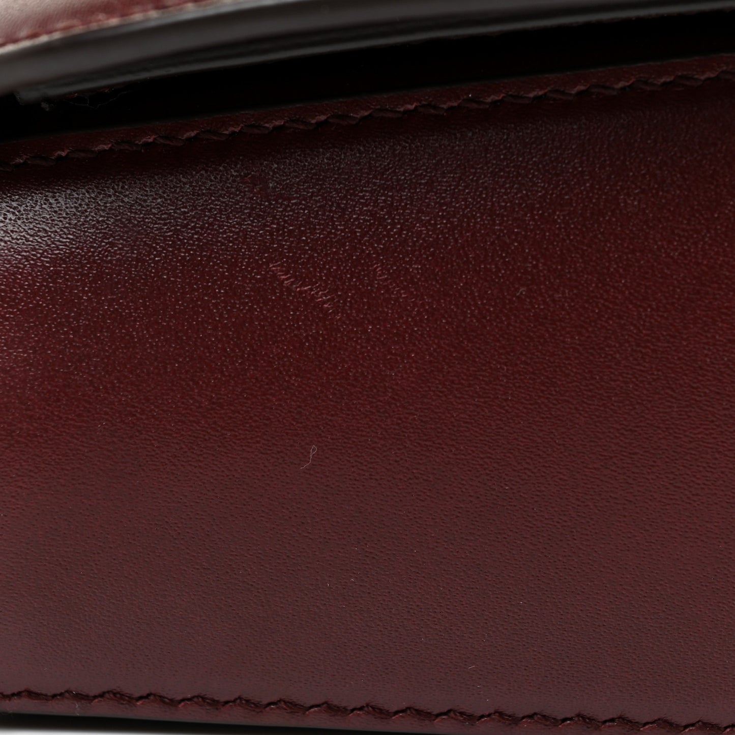 Calfskin Small Vela Flap Bag Wine