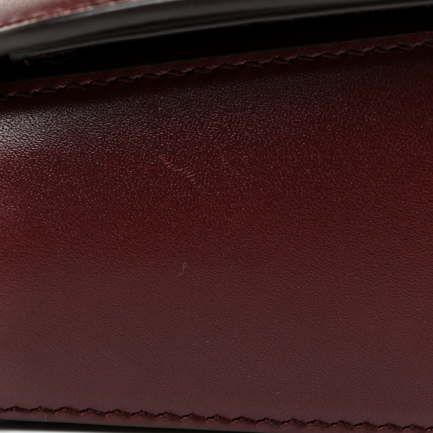 Salvatore Ferragamo Calfskin Small Vela Flap Bag Wine 15 of 17
