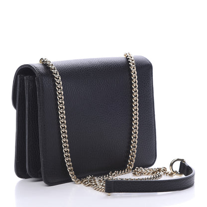 Gucci Dollar Calfskin Small Interlocking G Shoulder Bag Black 2 of 11
