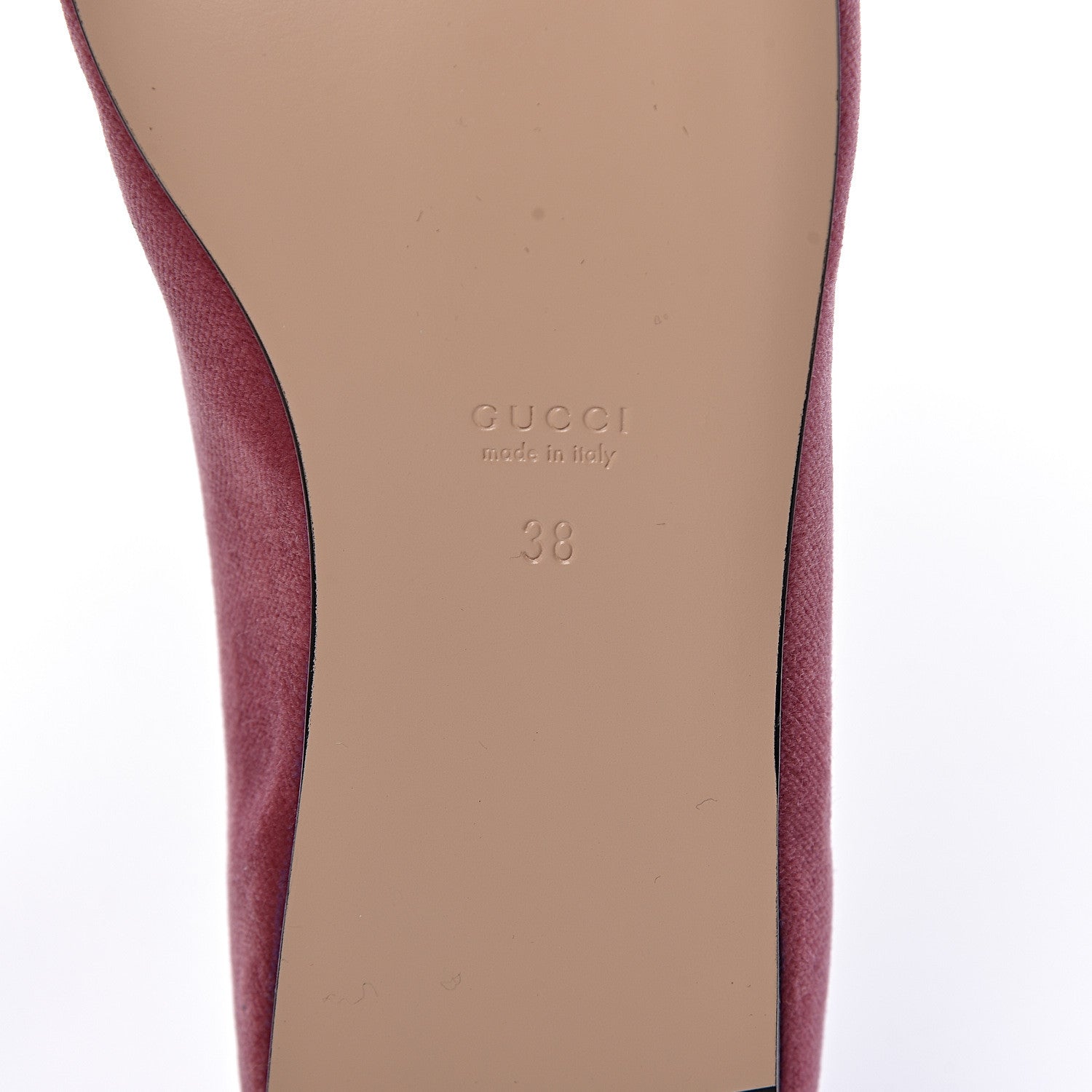 Gucci Velvet Etoile Pearl Embellished Loafers 38 Tibet Red 7 of 8