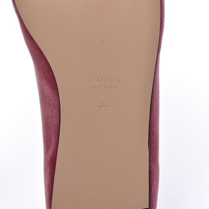 Gucci Velvet Etoile Pearl Embellished Loafers 38 Tibet Red 7 of 8