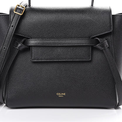 Celine Grained Calfskin Micro Belt Bag Black 7 of 11