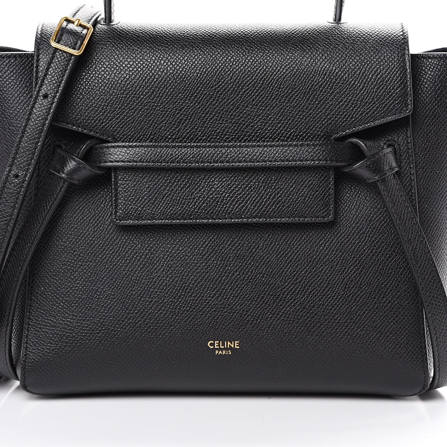 Celine Grained Calfskin Micro Belt Bag Black 7 of 11
