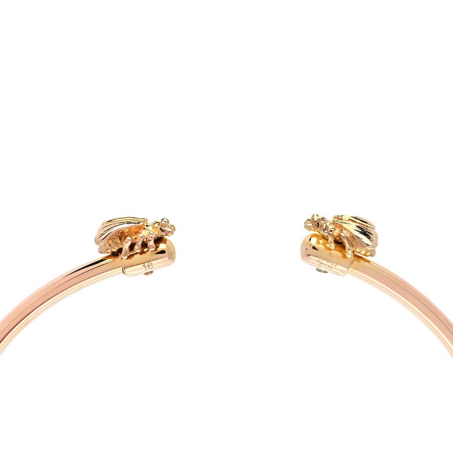 Gucci 18K Rose Gold Le Marche des Merveilles Bee Cuff Bracelet 4 of 5