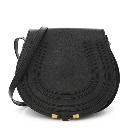 Chloe Calfskin Medium Marcie Round Crossbody Bag Black 1 of 17