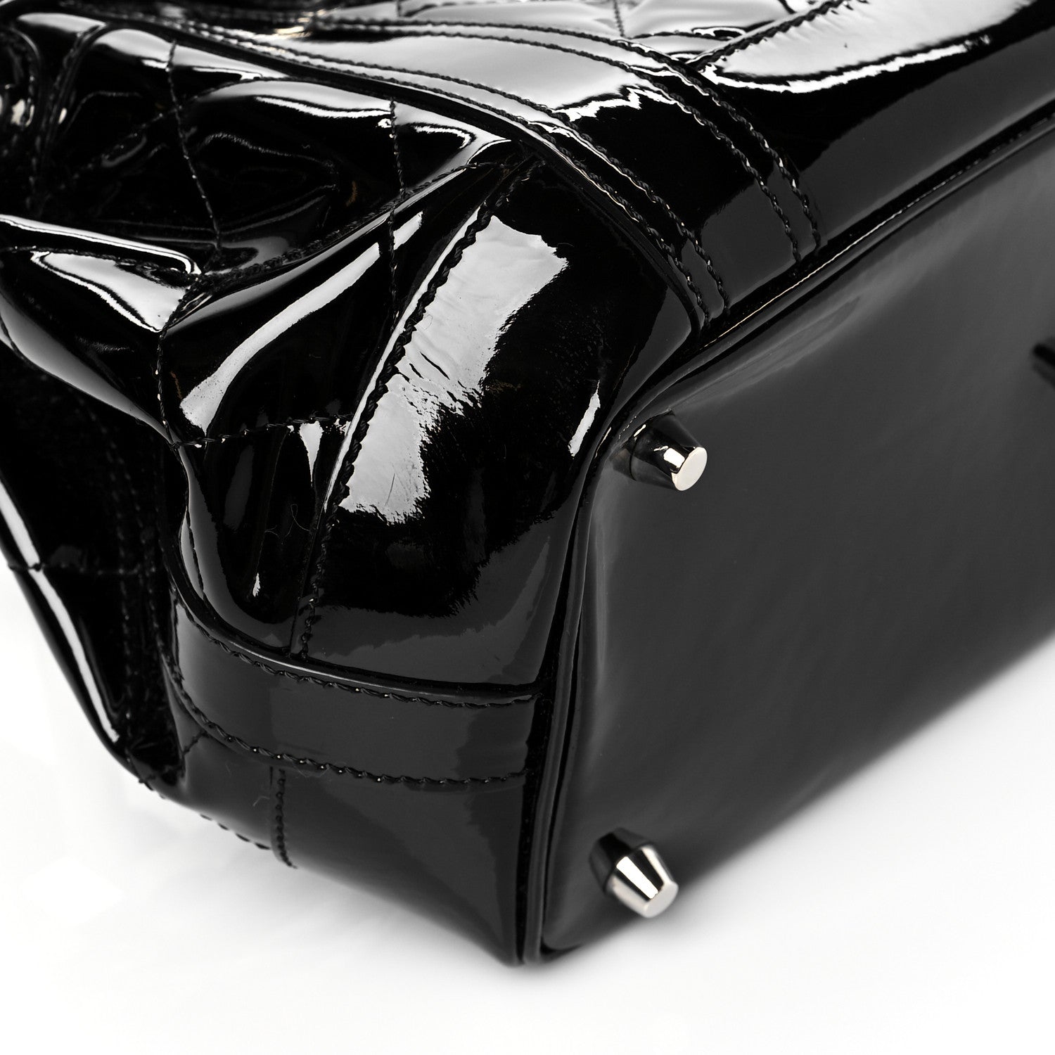 Burberry Patent Quilted Beaton Black 8 of 9