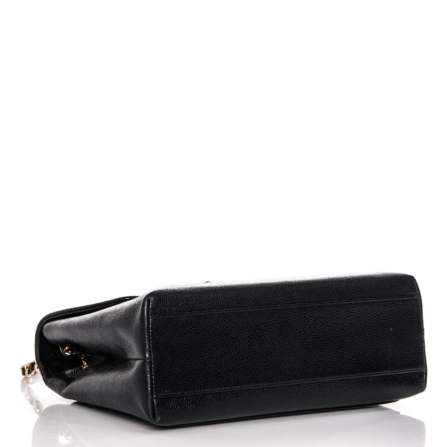 Caviar Flap Shoulder Bag Black