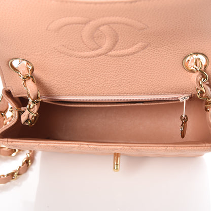 Chanel Caviar Quilted Mini Square Flap Pink 7 of 9