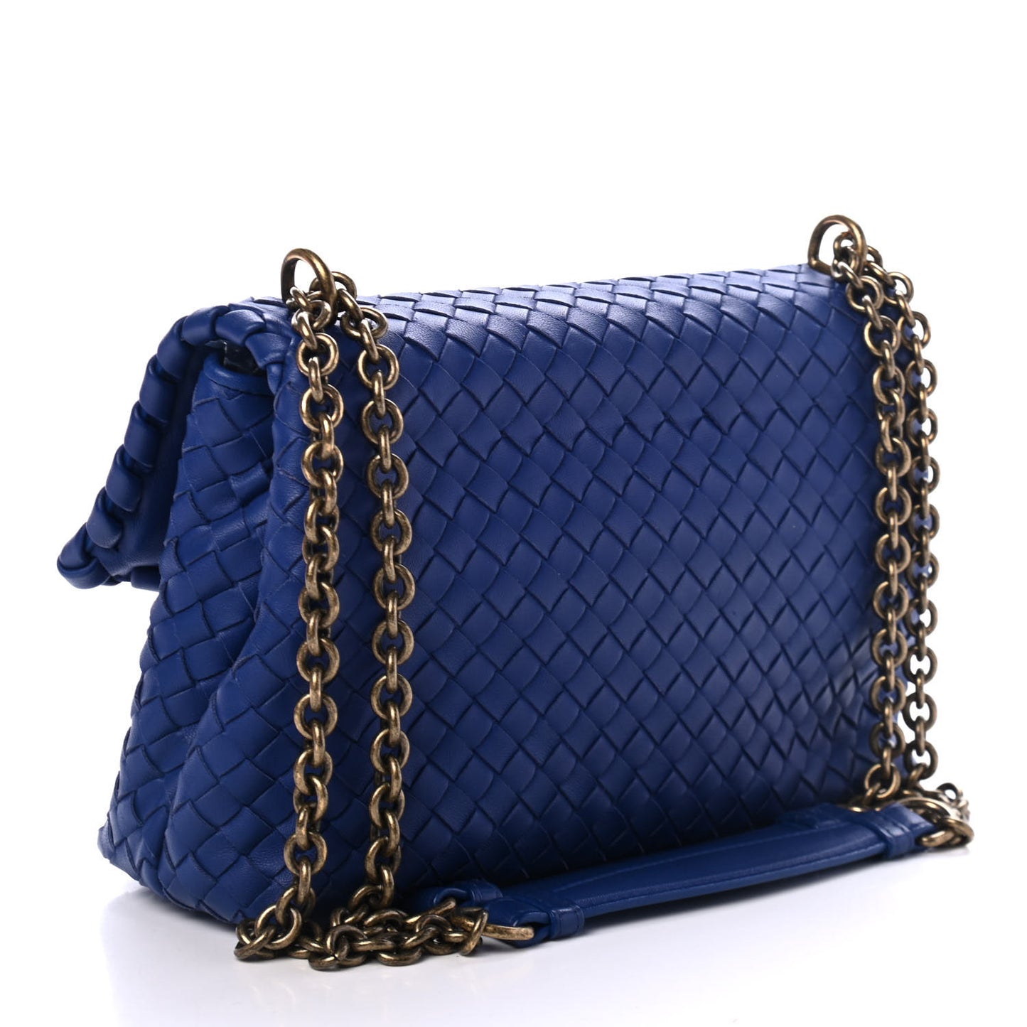 Nappa Intrecciato Medium Olimpia Bag Signal Blue