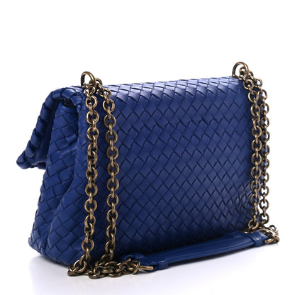 Bottega Veneta Nappa Intrecciato Medium Olimpia Bag Signal Blue 2 of 5