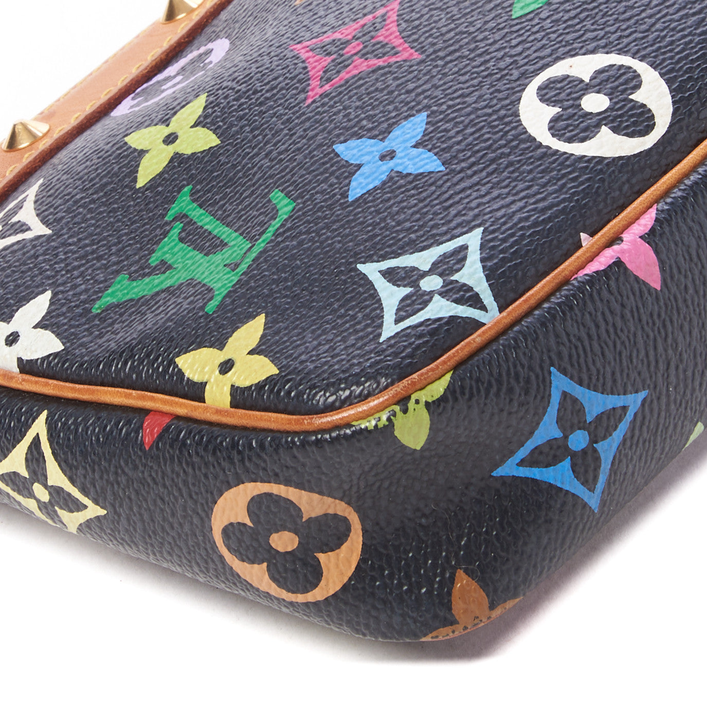 Monogram Multicolor Pochette Accessories Black
