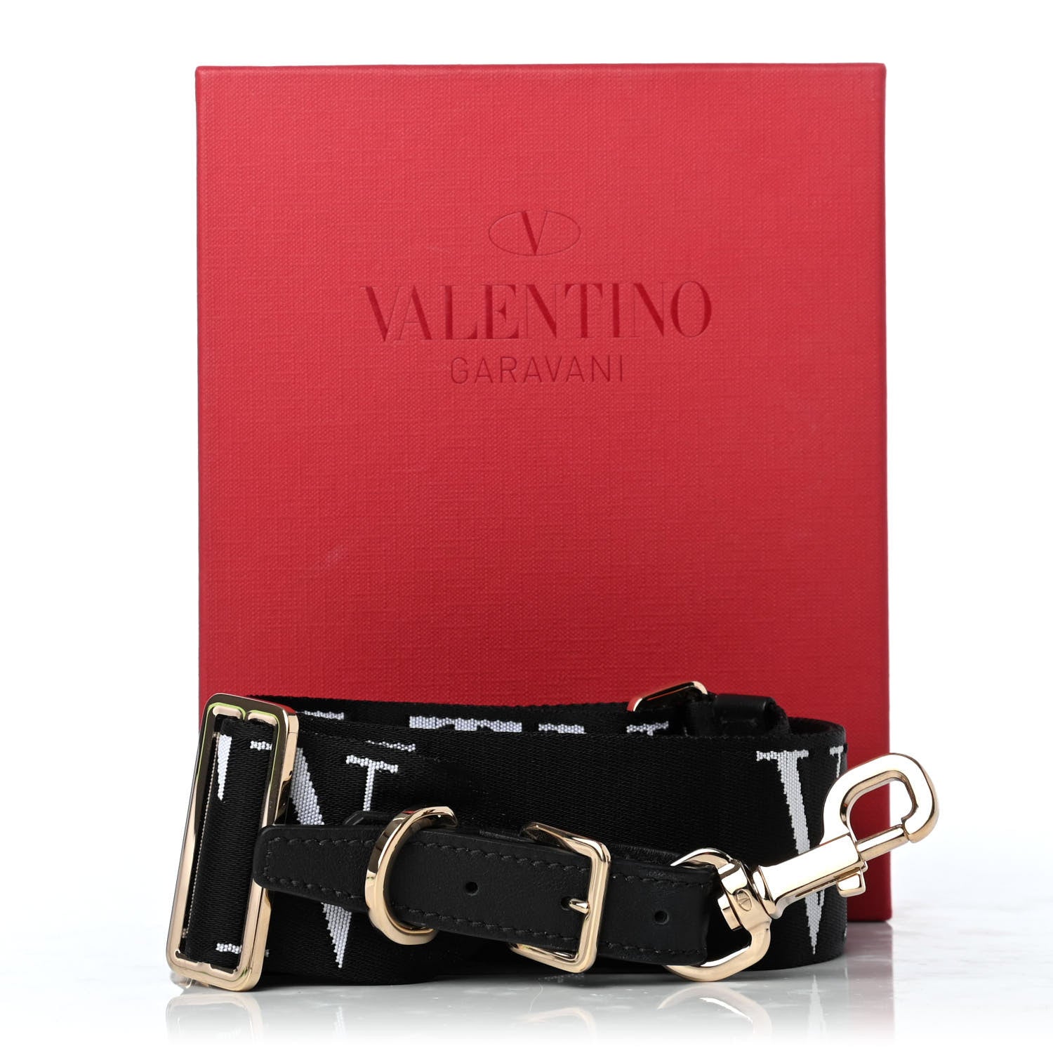 Valentino Garavani Canvas VLTN Strap Black 4 of 4