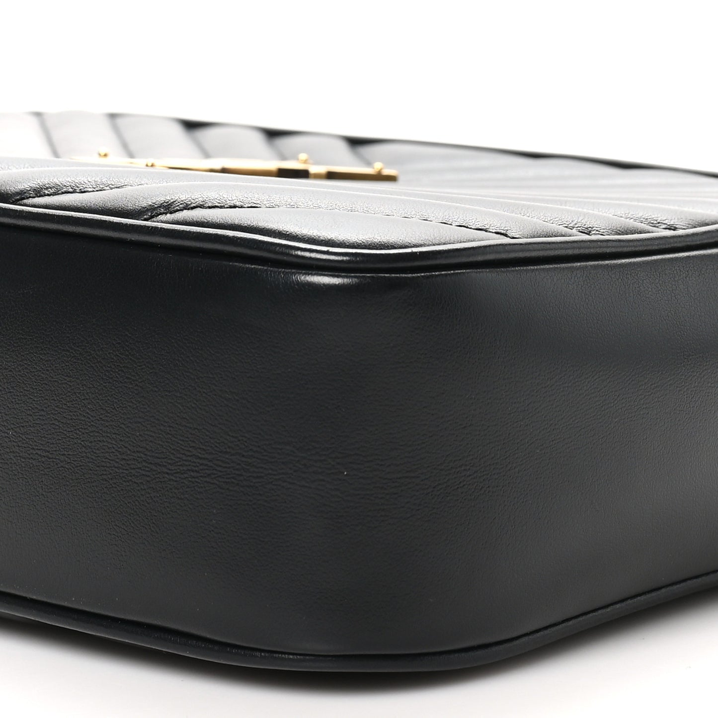 Calfskin Matelasse Monogram Lou Camera Bag Black
