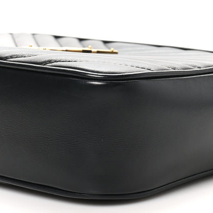 Saint Laurent Calfskin Matelasse Monogram Lou Camera Bag Black 10 of 11
