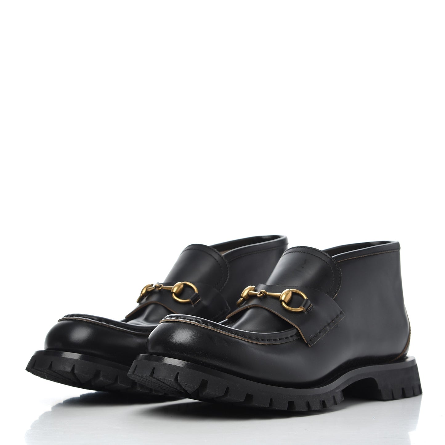 Cordovan Lux Mens Harald Horsebit Ankle Boots 10 Black