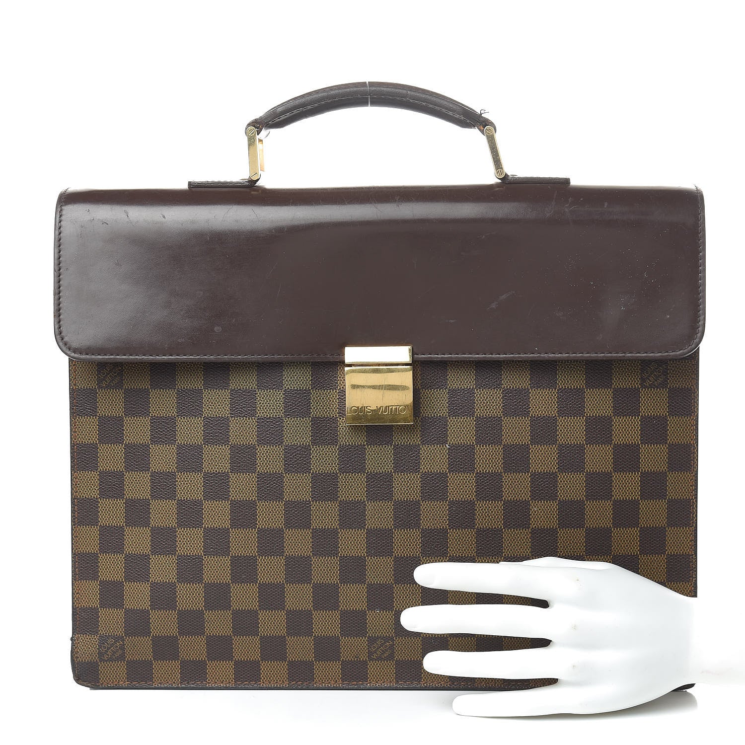 Louis Vuitton Damier Ebene Altona PM Briefcase 2 of 17