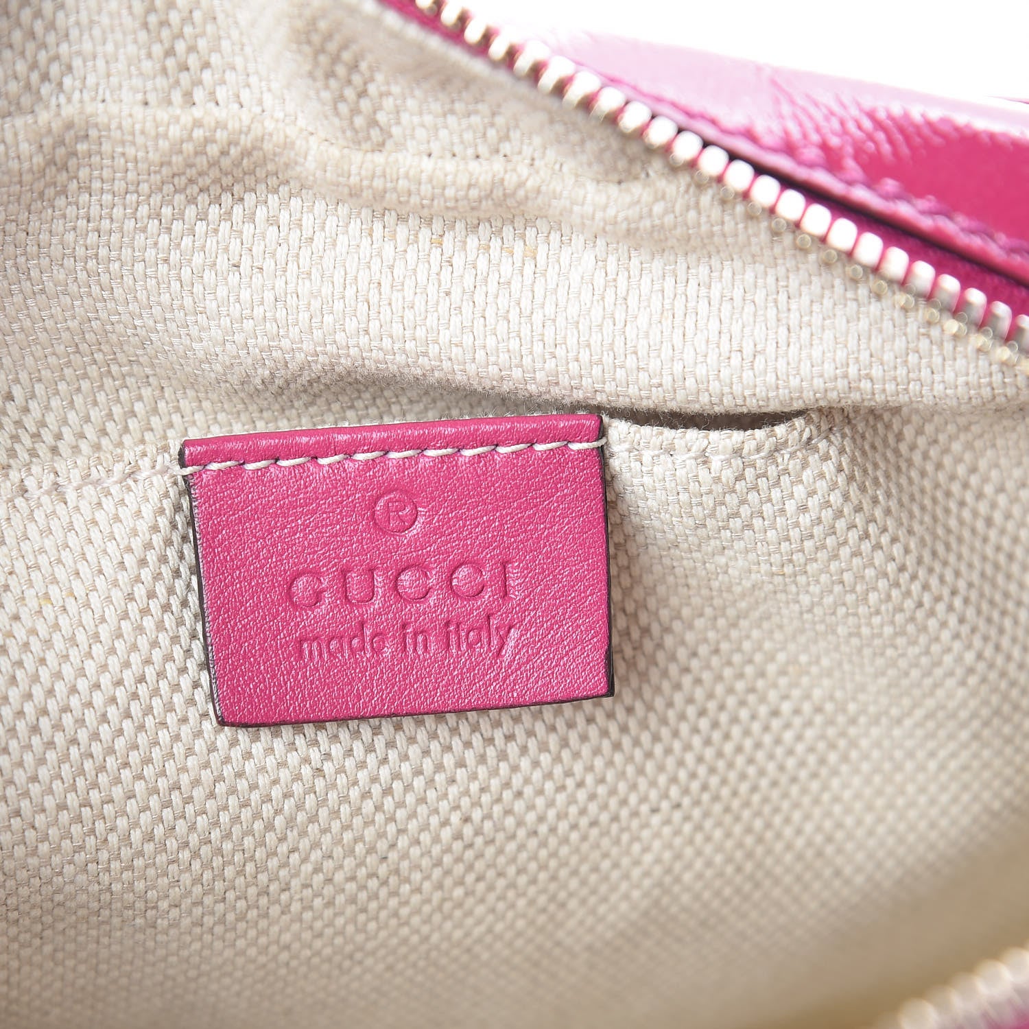 Gucci Soft Patent Small Soho Disco Bag Bright Bougainvillea 6 of 9