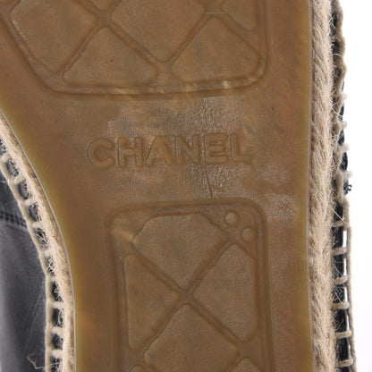 Chanel Lambskin CC Espadrilles 39 Black 7 of 11