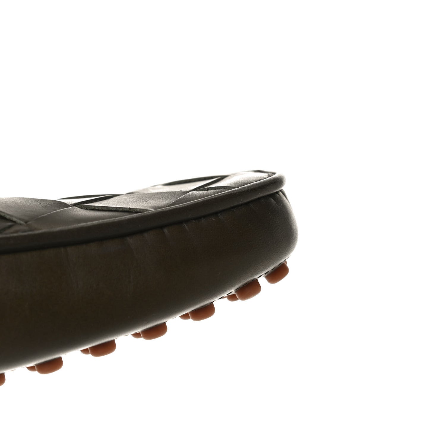 Nappa Intrecciato Driver Loafers 42 Khaki