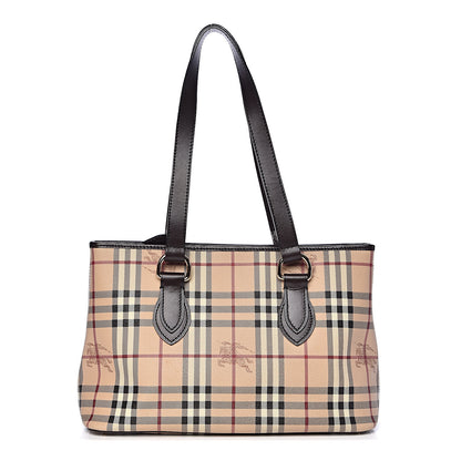 Burberry Haymarket Check Medium Regent Tote Chocolate 1 of 12