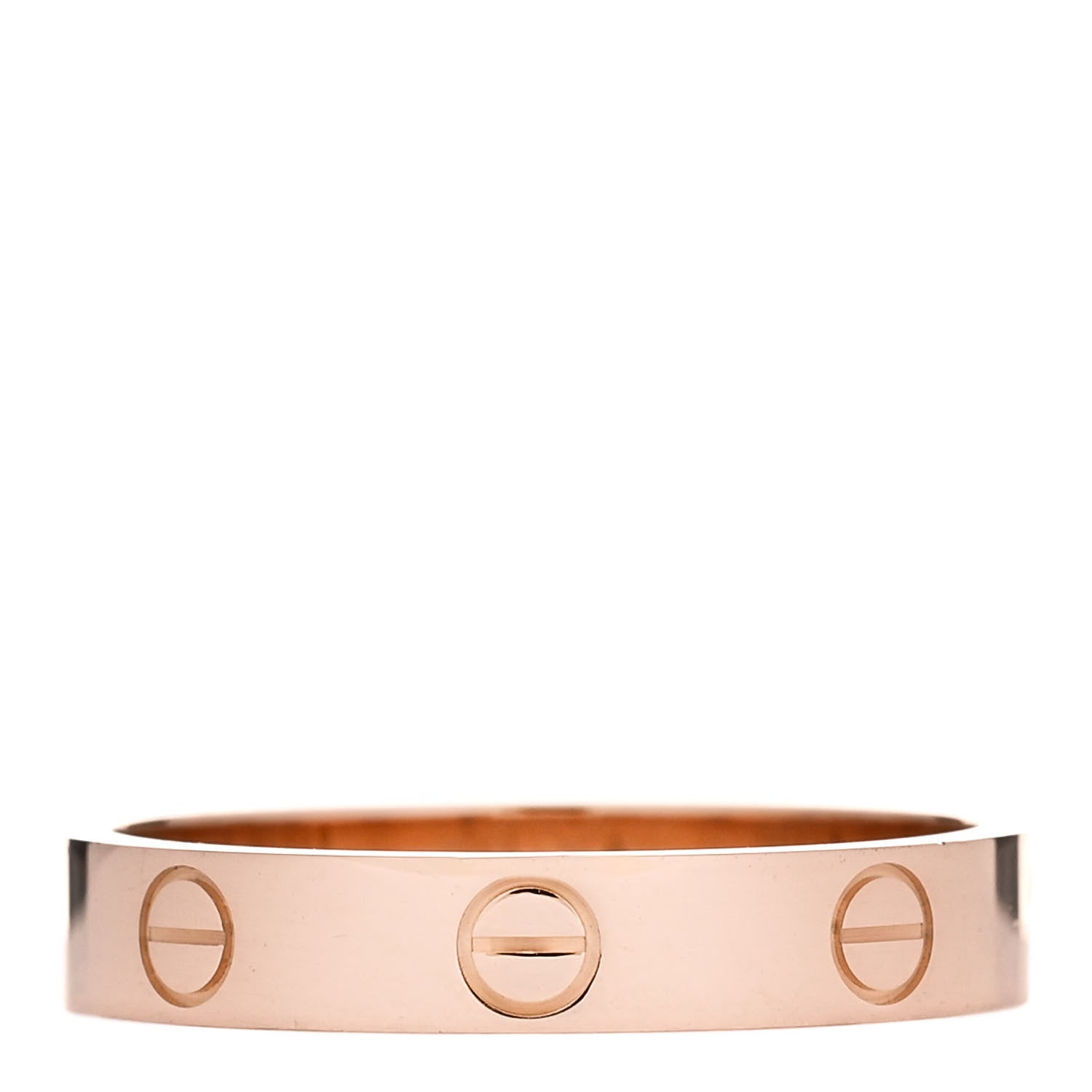 Cartier 18K Pink Gold 3.5mm LOVE Wedding Band Ring 56 7.5 3 of 5