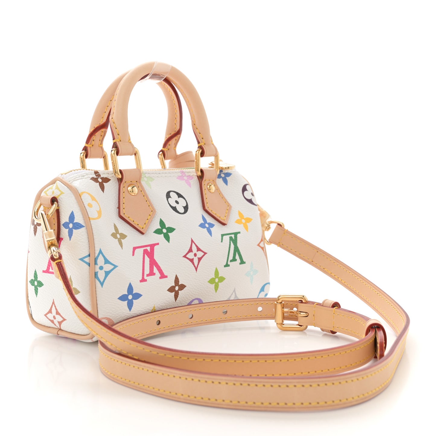 LV X TM Monogram Multicolor Nano Speedy White