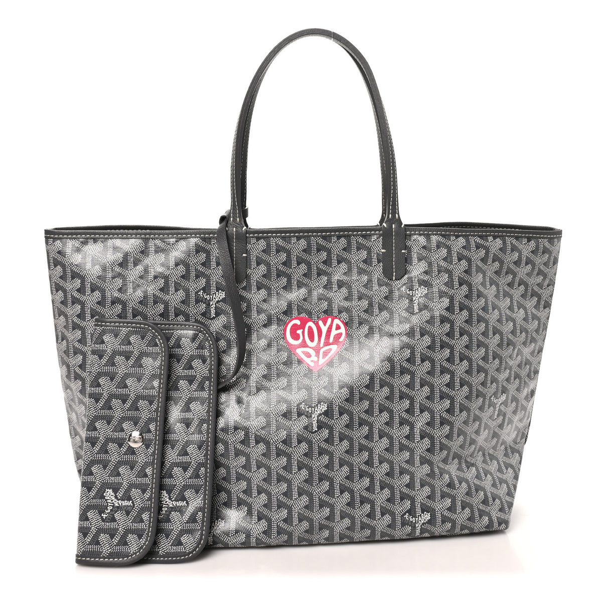 Goyard Goyardine Heart Saint Louis PM Grey 1 of 9