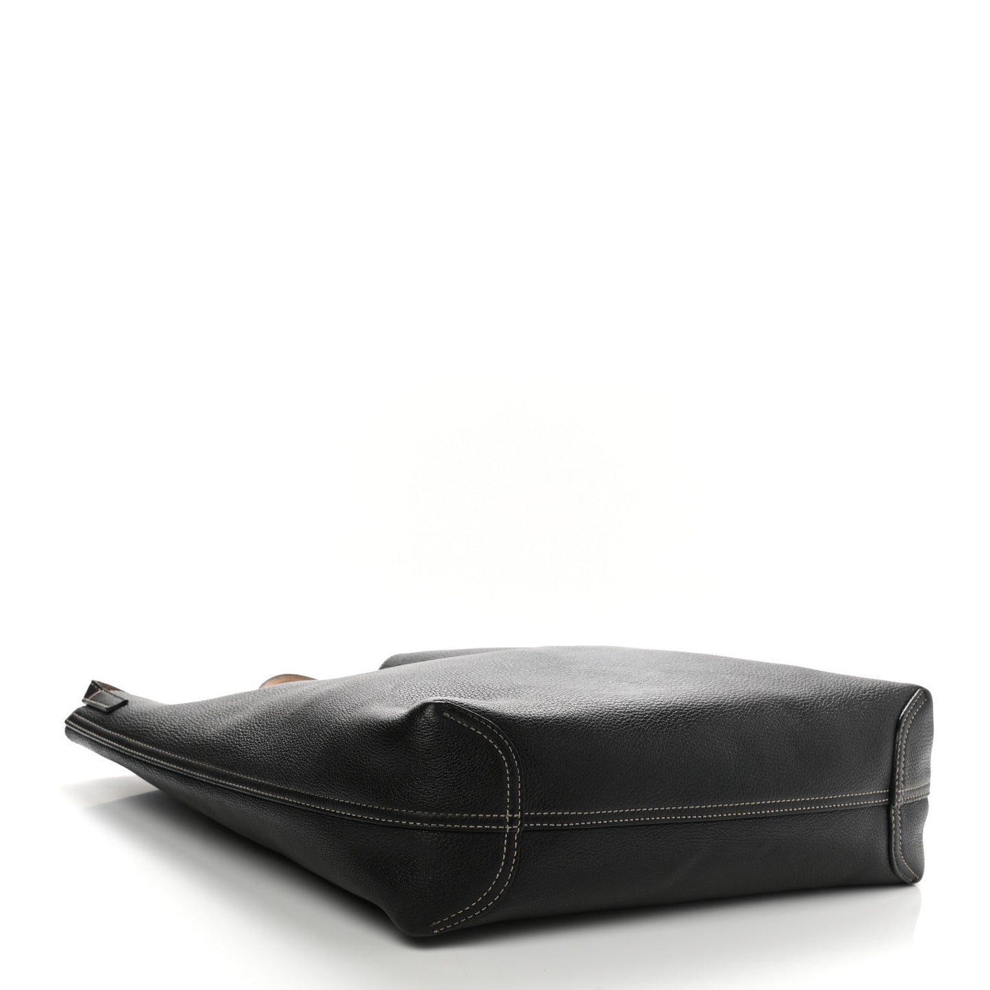 Cellarius Calfskin Bi-Color Medium Ramble Reversible Tote Black Camelia