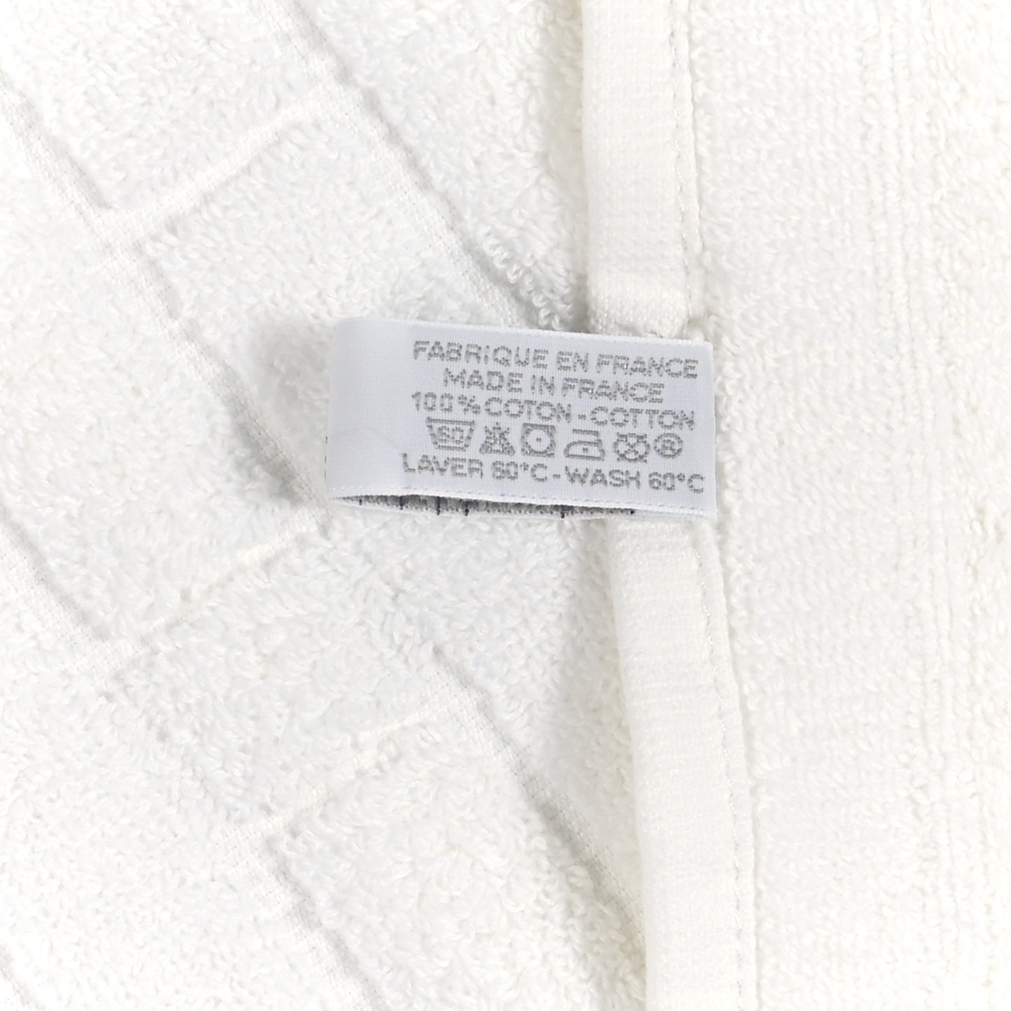 Cotton Labyrinthe Washcloth Naturel